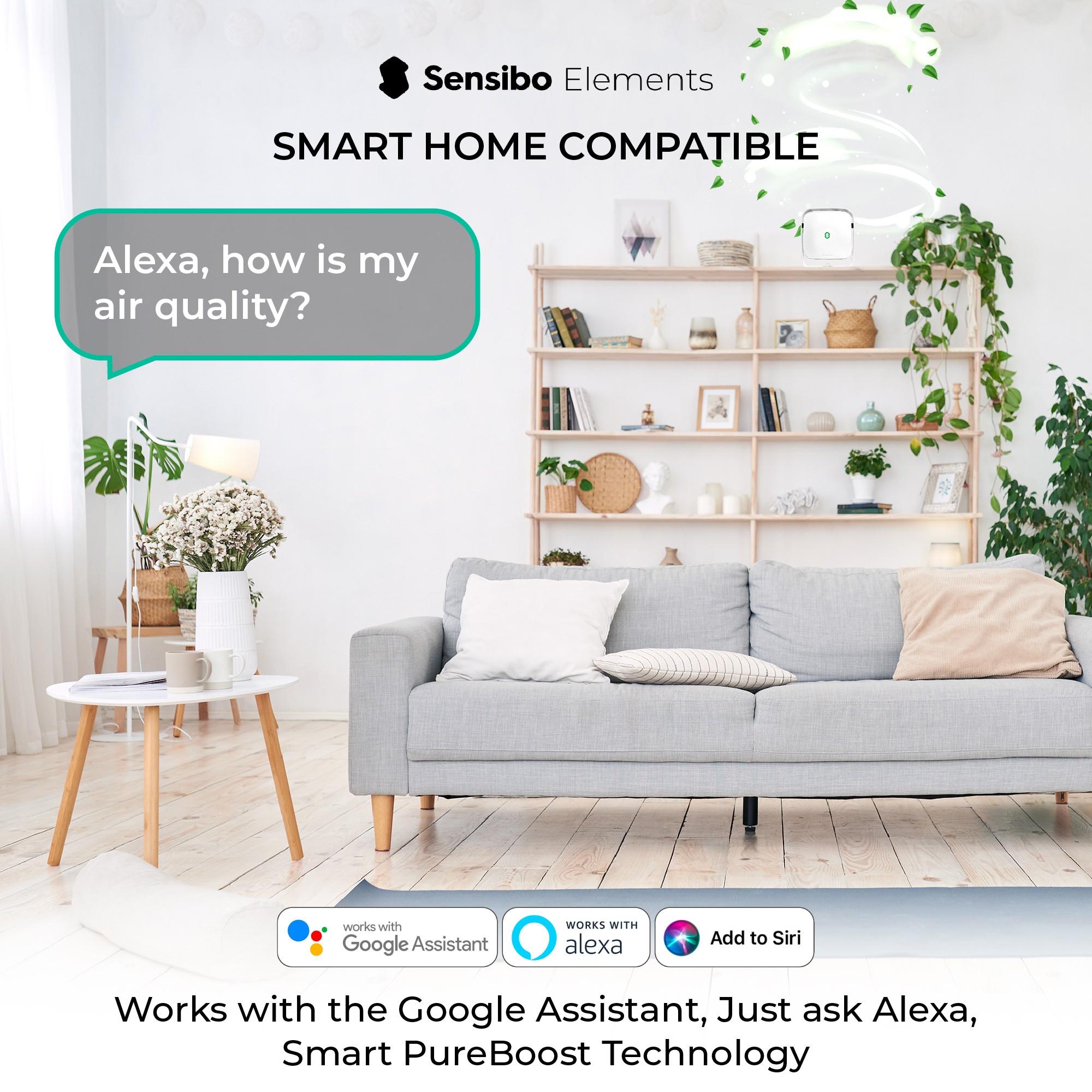 Sensibo Elements Wifi Indoor Air Quality Monitor