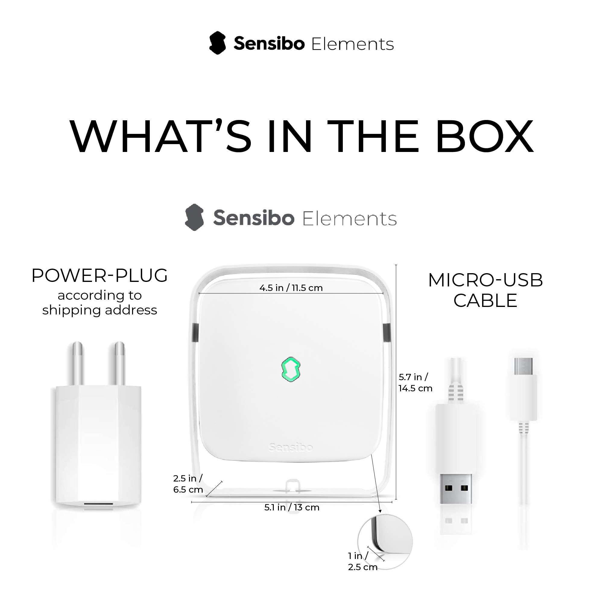 Sensibo Elements Wifi Indoor Air Quality Monitor